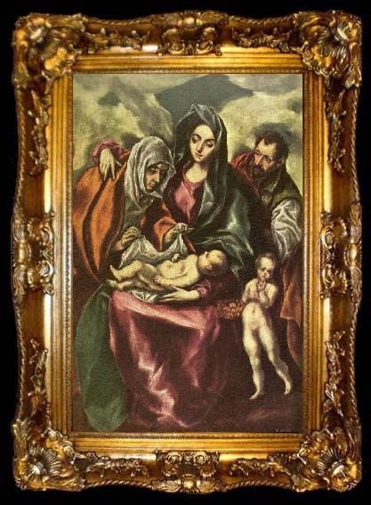 framed  GRECO, El holy family, ta009-2